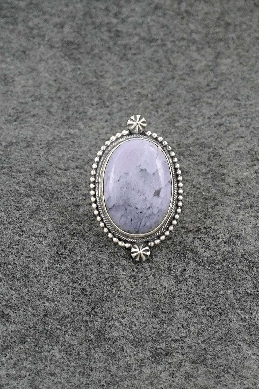 Morado & Sterling Silver Ring - Darrin Livingston - Size 6.5