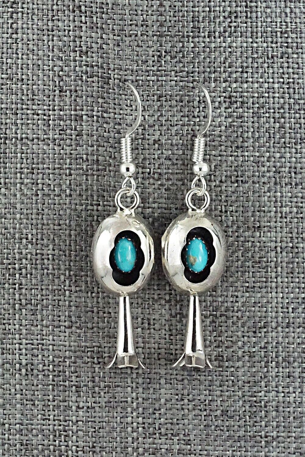 Turquoise & Sterling Silver Squash Blossom Set - Phil Garcia