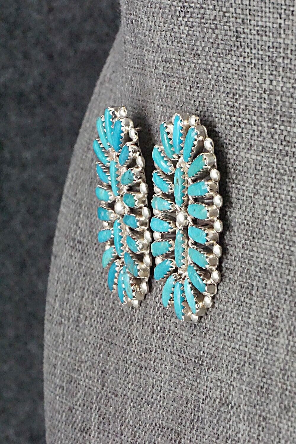 Turquoise & Sterling Silver Earrings - Philena Byjoe