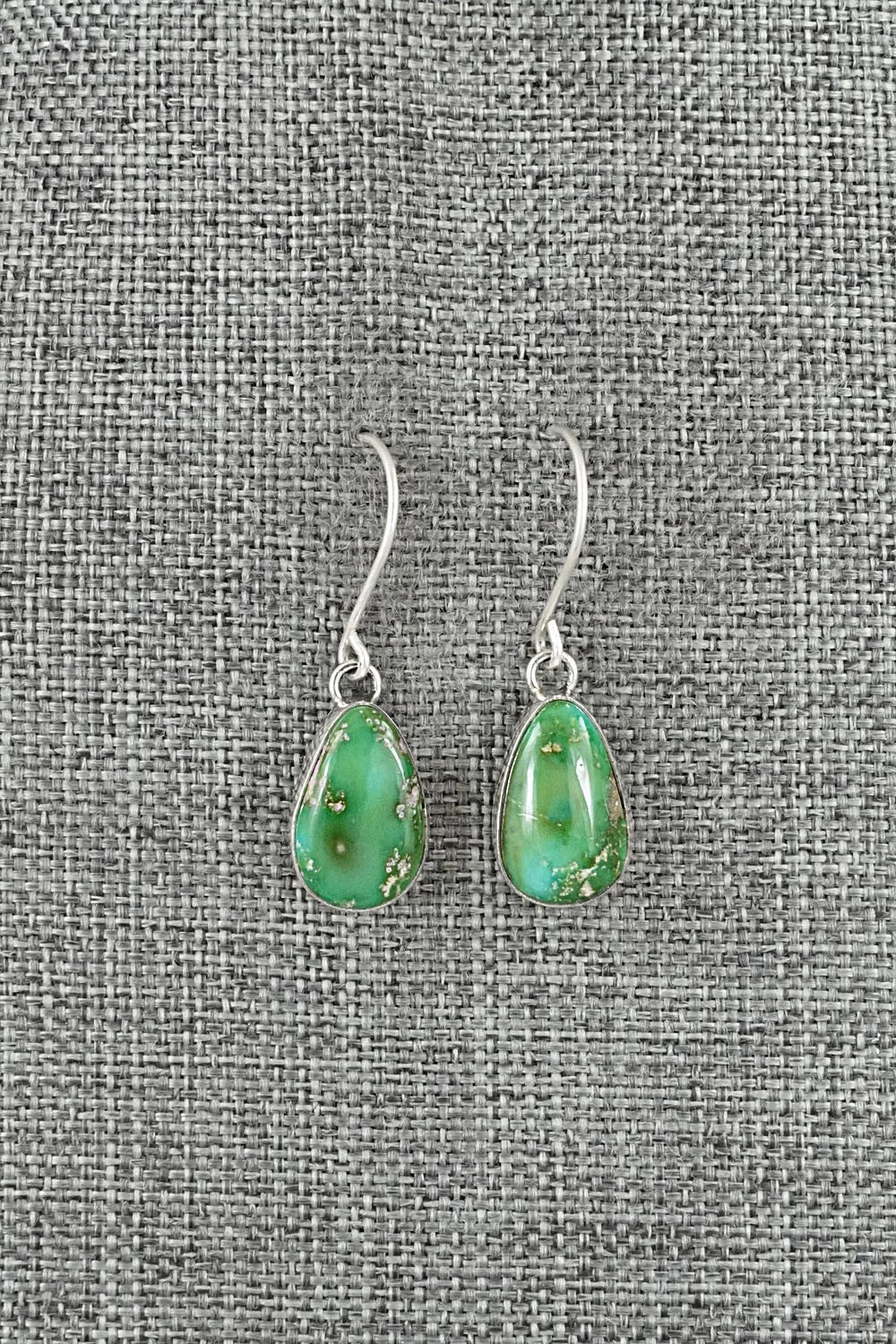 Turquoise & Sterling Silver Earrings - Eugene Gruber