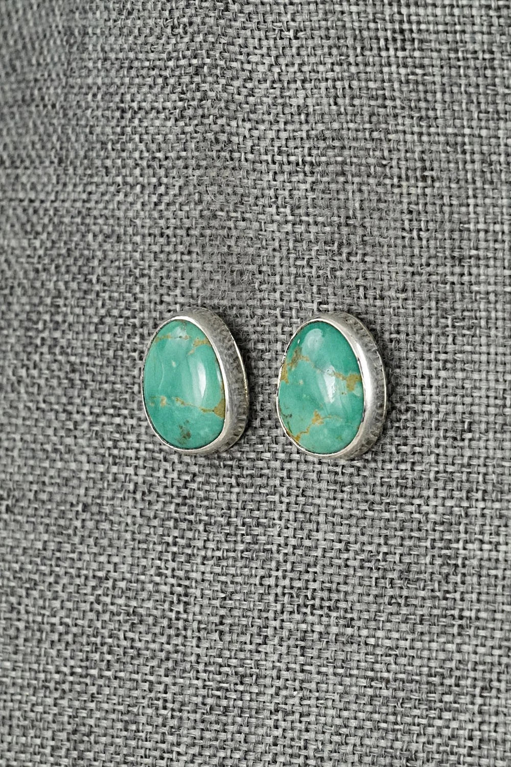 Turquoise & Sterling Silver Earrings - Rosemary Saunders
