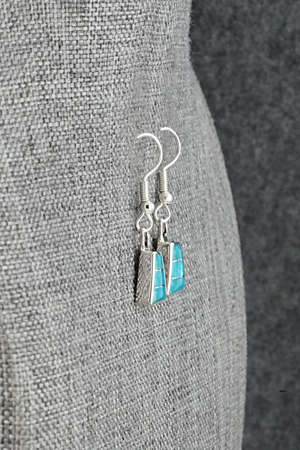 Turquoise and Sterling Silver Earrings - Michelle Haloo