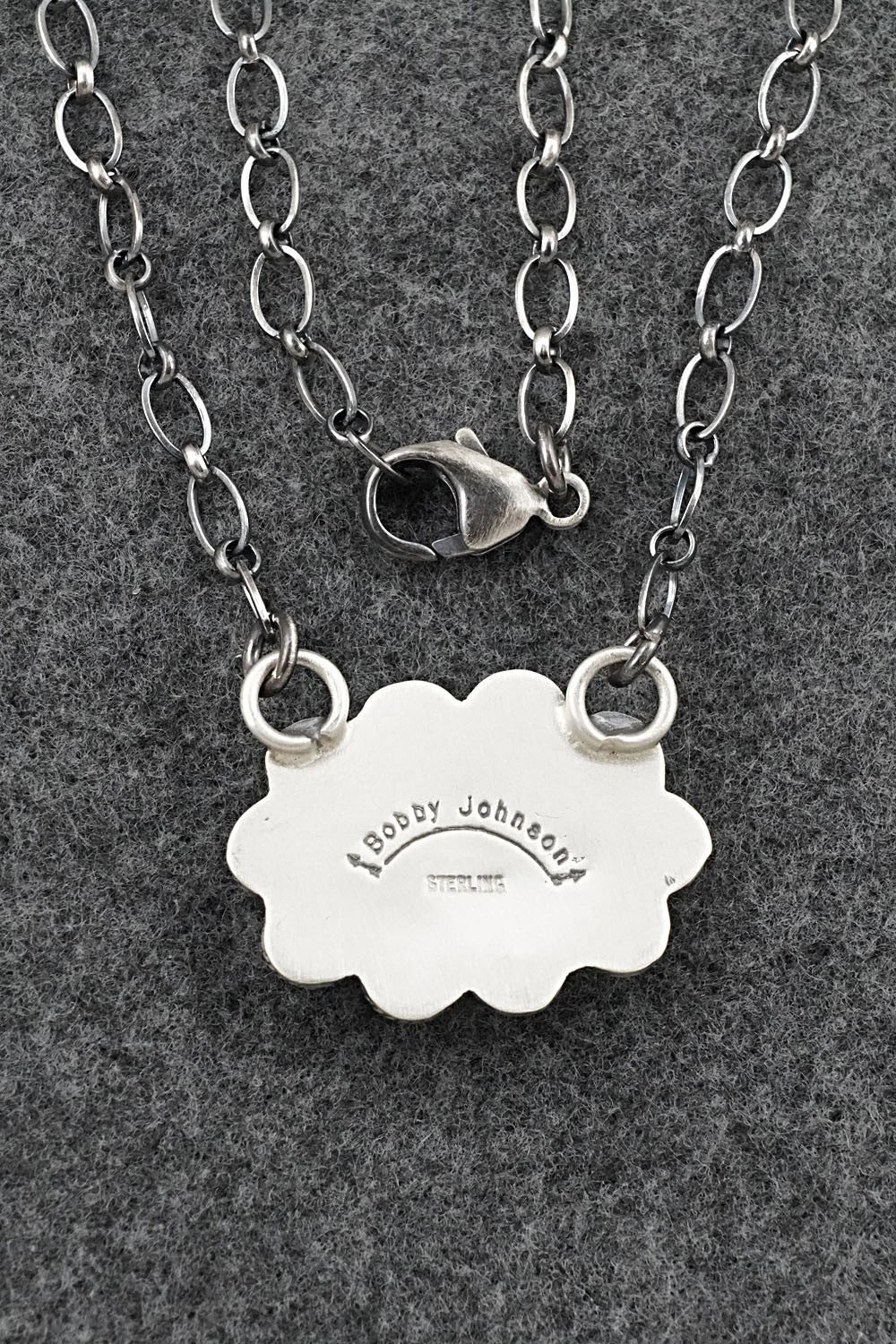 Turquoise & Sterling Silver Necklace - Bobby Johnson