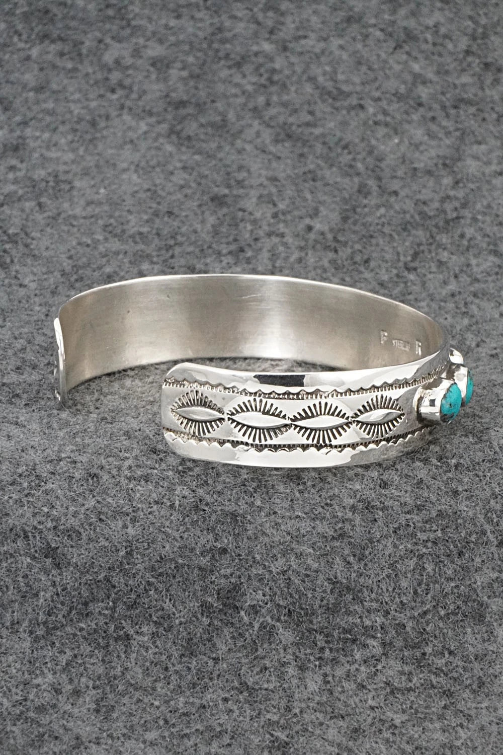 Turquoise & Sterling Silver Bracelet - Priscilla Reeder