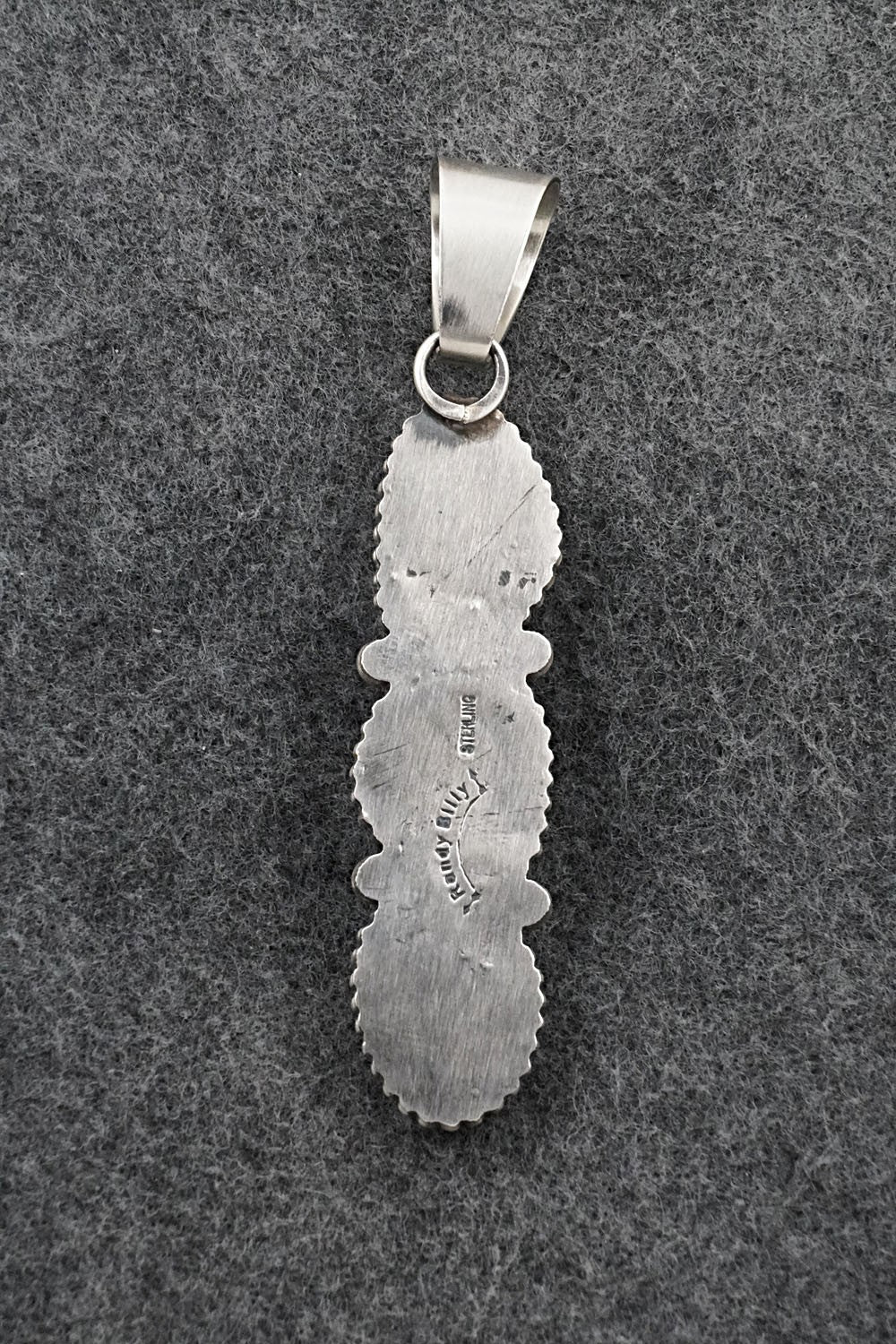 Turquoise & Sterling Silver Pendant - Randy Billy