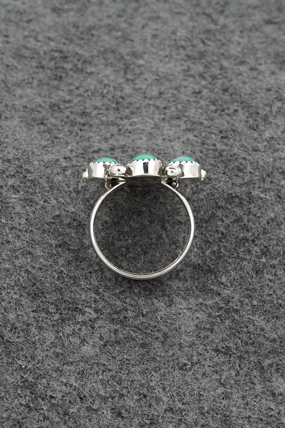 Turquoise & Sterling Silver Ring - Priscilla Reeder - Size 8
