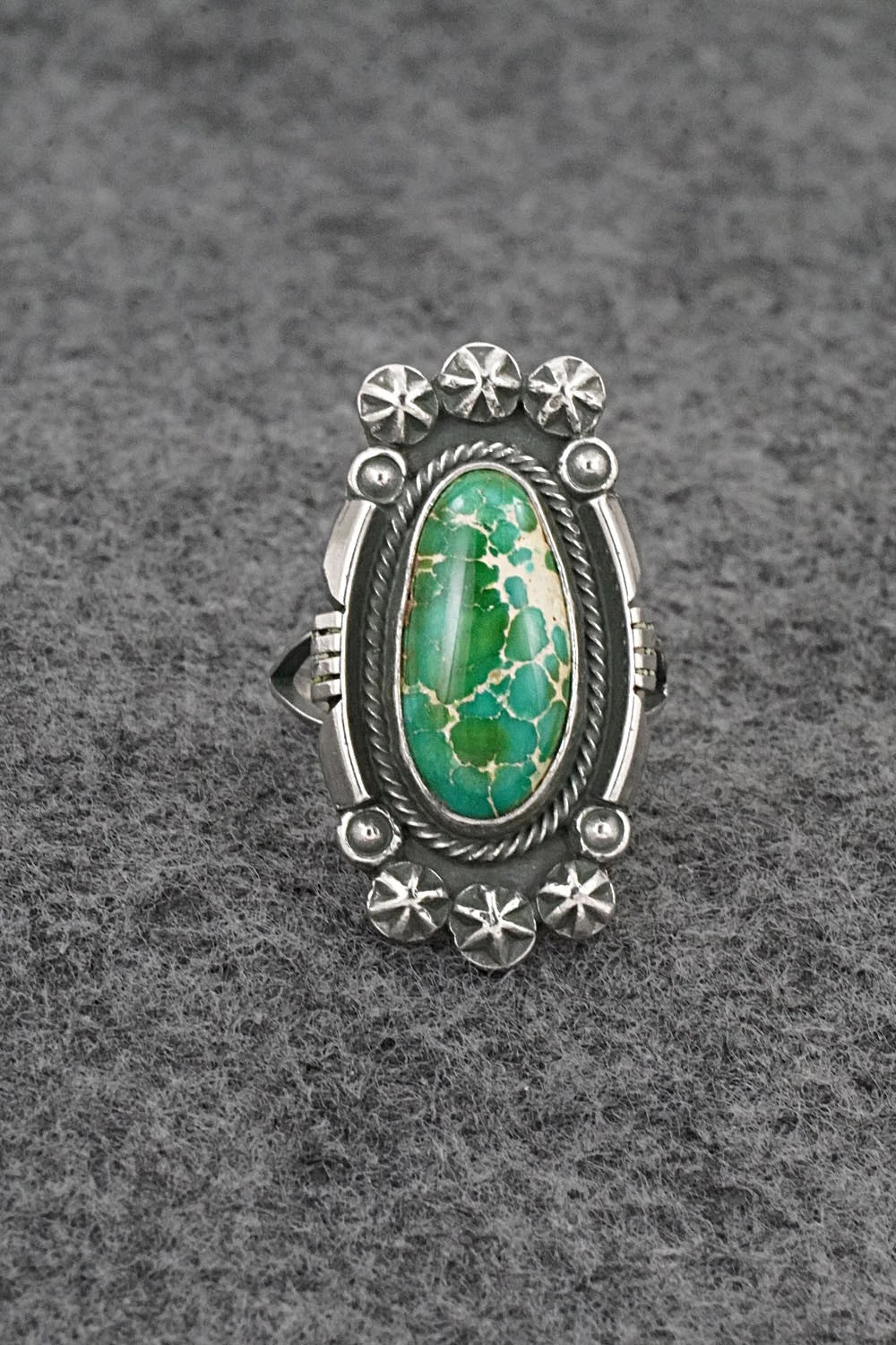 Turquoise & Sterling Silver Ring - Marita Benally - Size 7.75