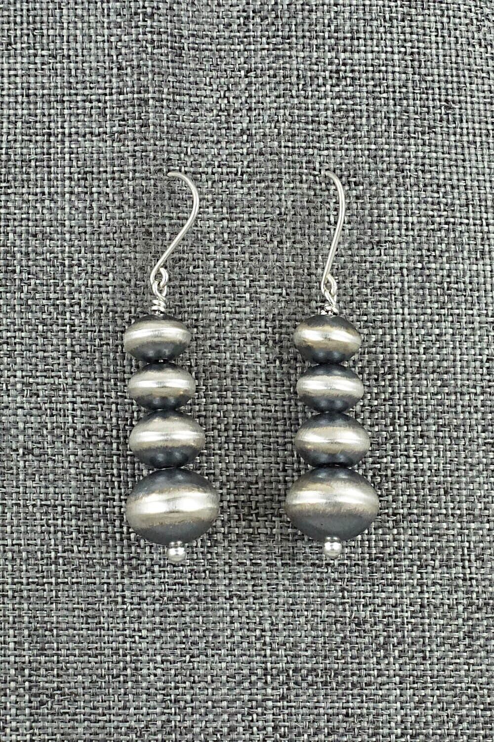 Sterling Silver Navajo Pearl Earrings - Bryannen Halwood