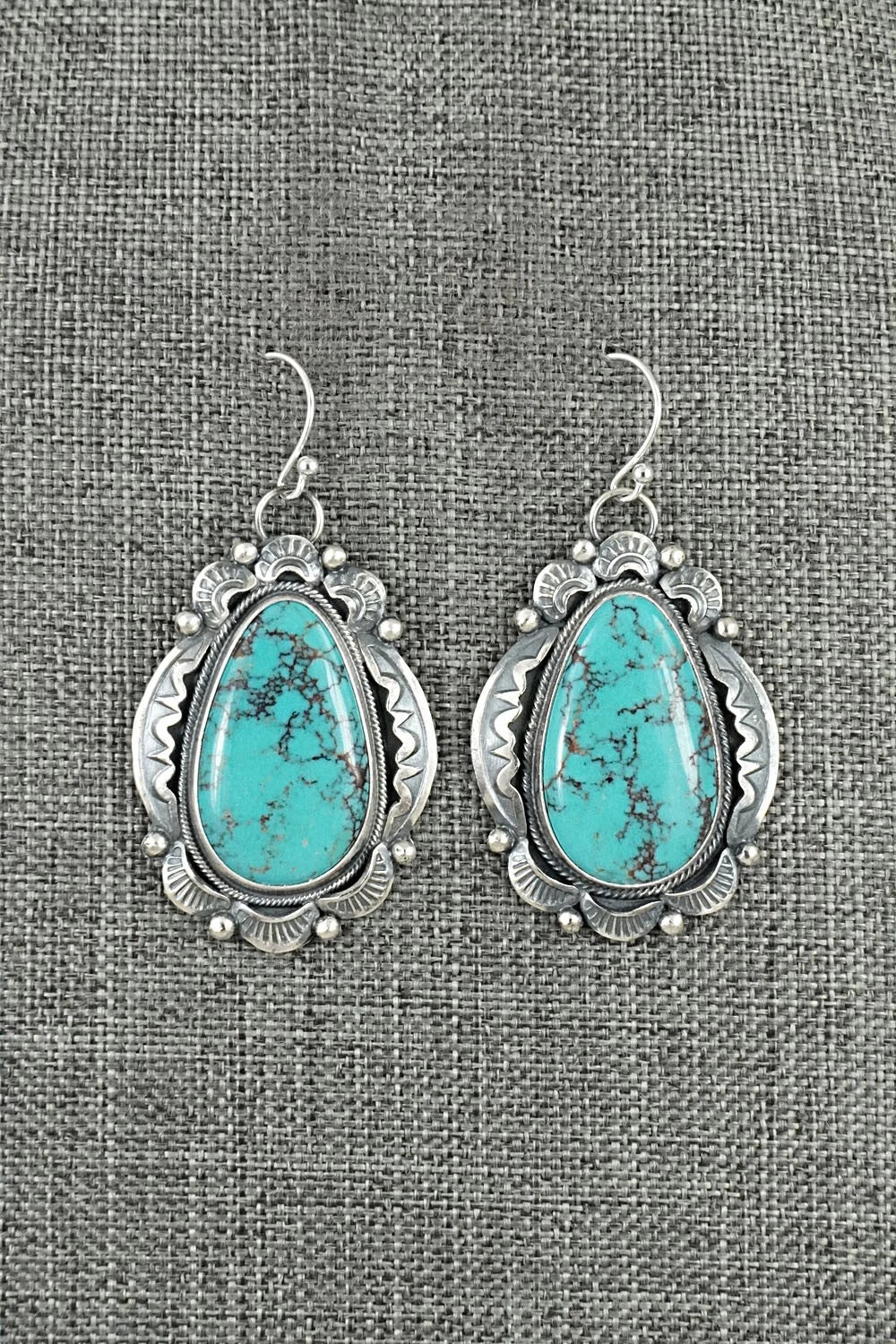 Turquoise & Sterling Silver Earrings - Jackson Hoskie
