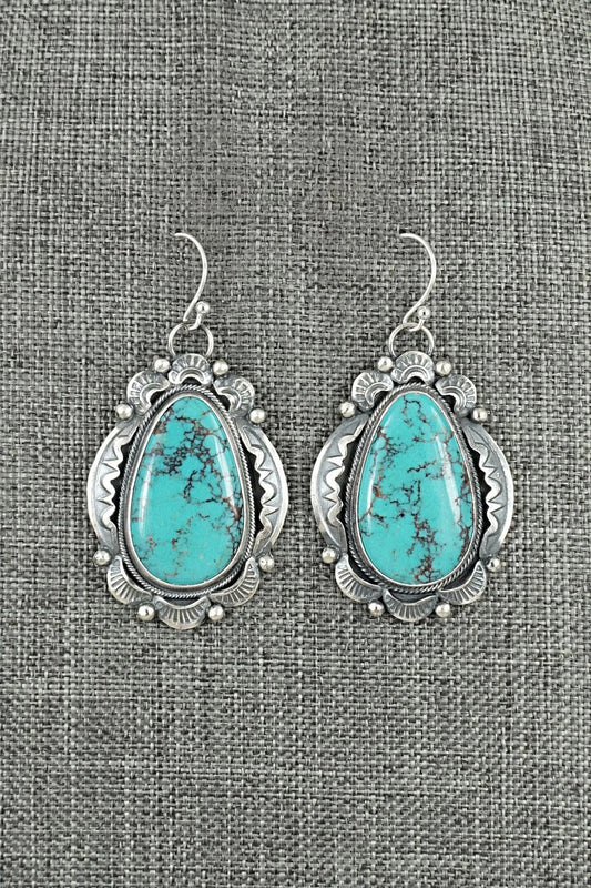 Turquoise & Sterling Silver Earrings - Jackson Hoskie