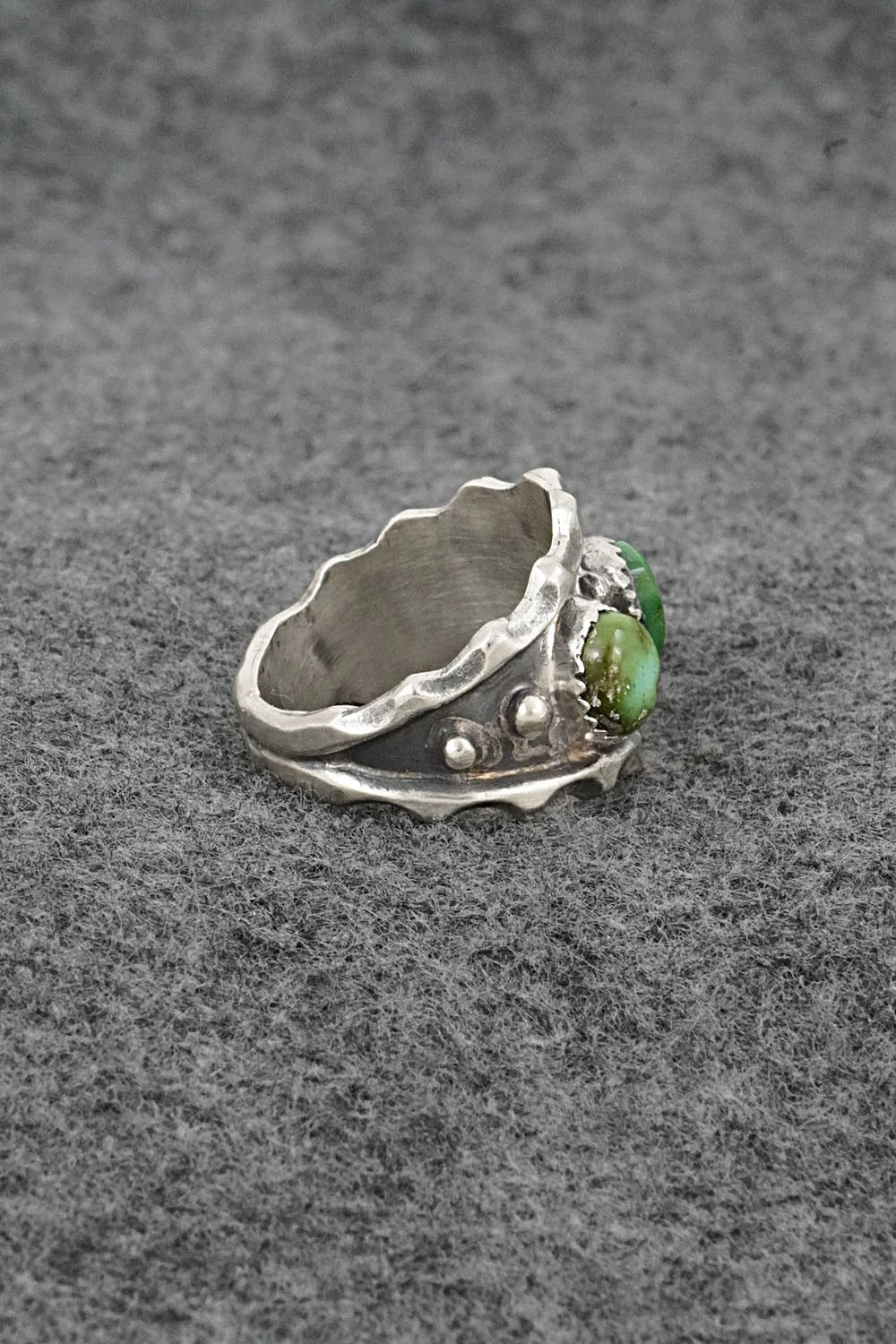 Turquoise & Sterling Silver Ring - Genevieve Francisco - Size 9.75