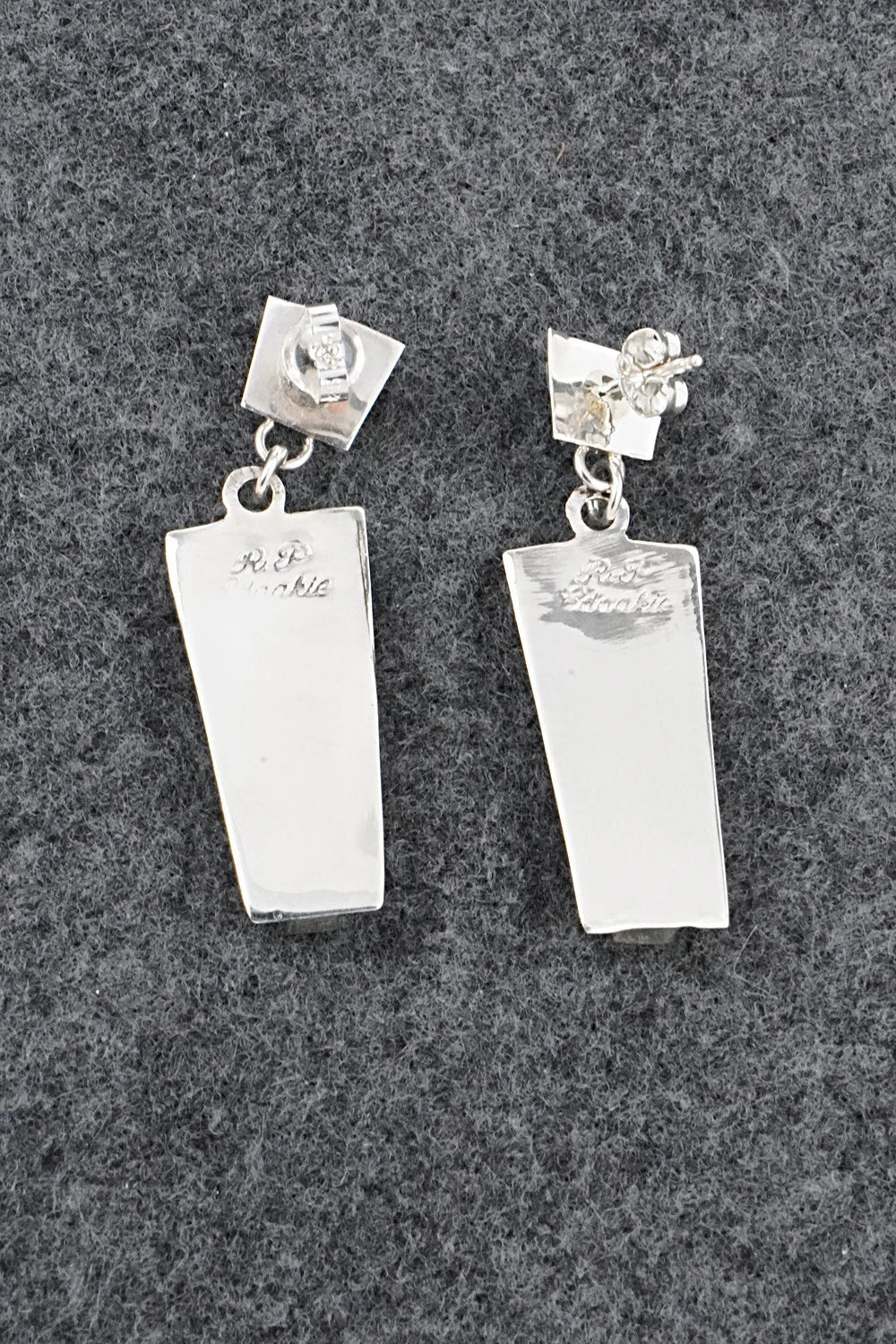 Multi-Stone & Sterling Silver Inlay Earrings - Rayland Edaakie