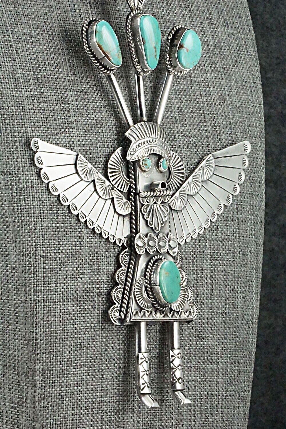 Turquoise & Sterling Silver Necklace - Garrett Hale