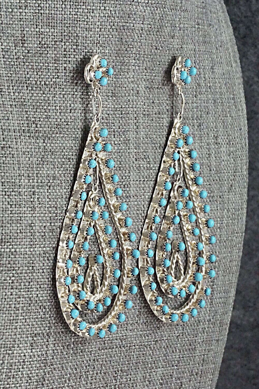 Turquoise & Sterling Silver Earrings - Wayne Johnson