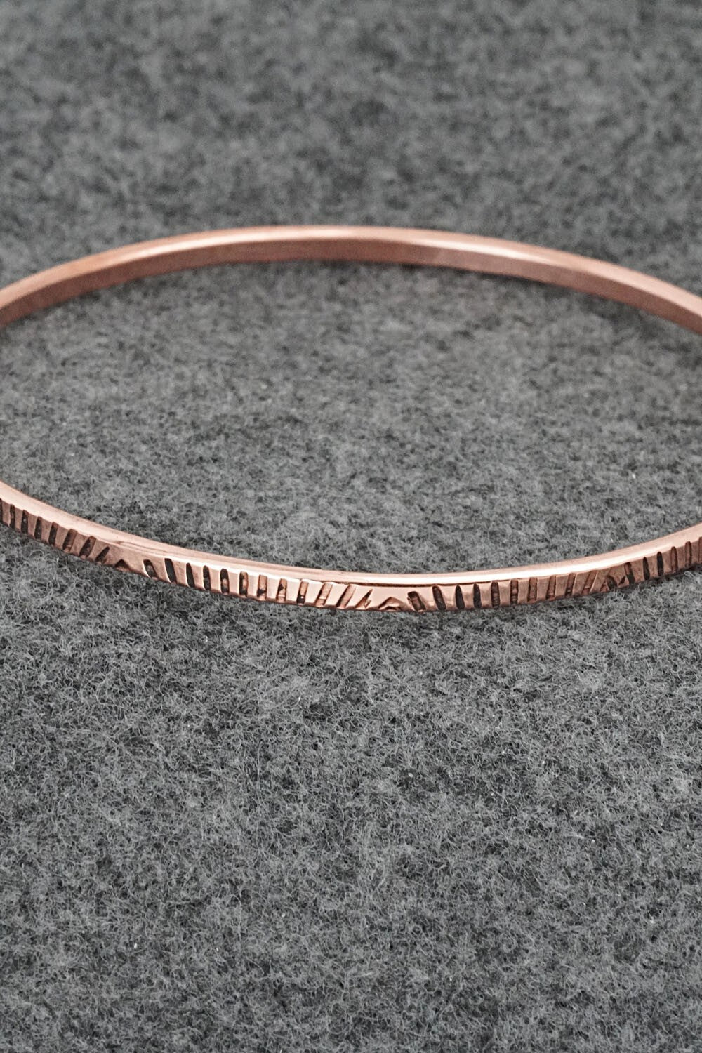 Copper Bangle Bracelet - Elaine Tahe
