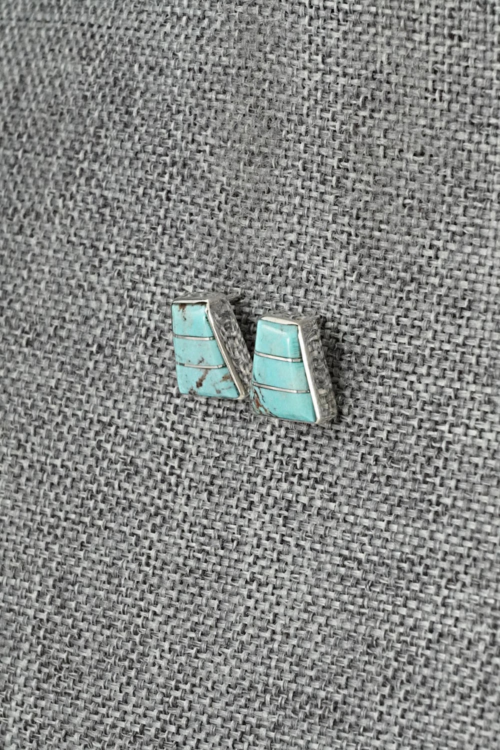 Turquoise and Sterling Silver Earrings - Michelle Haloo