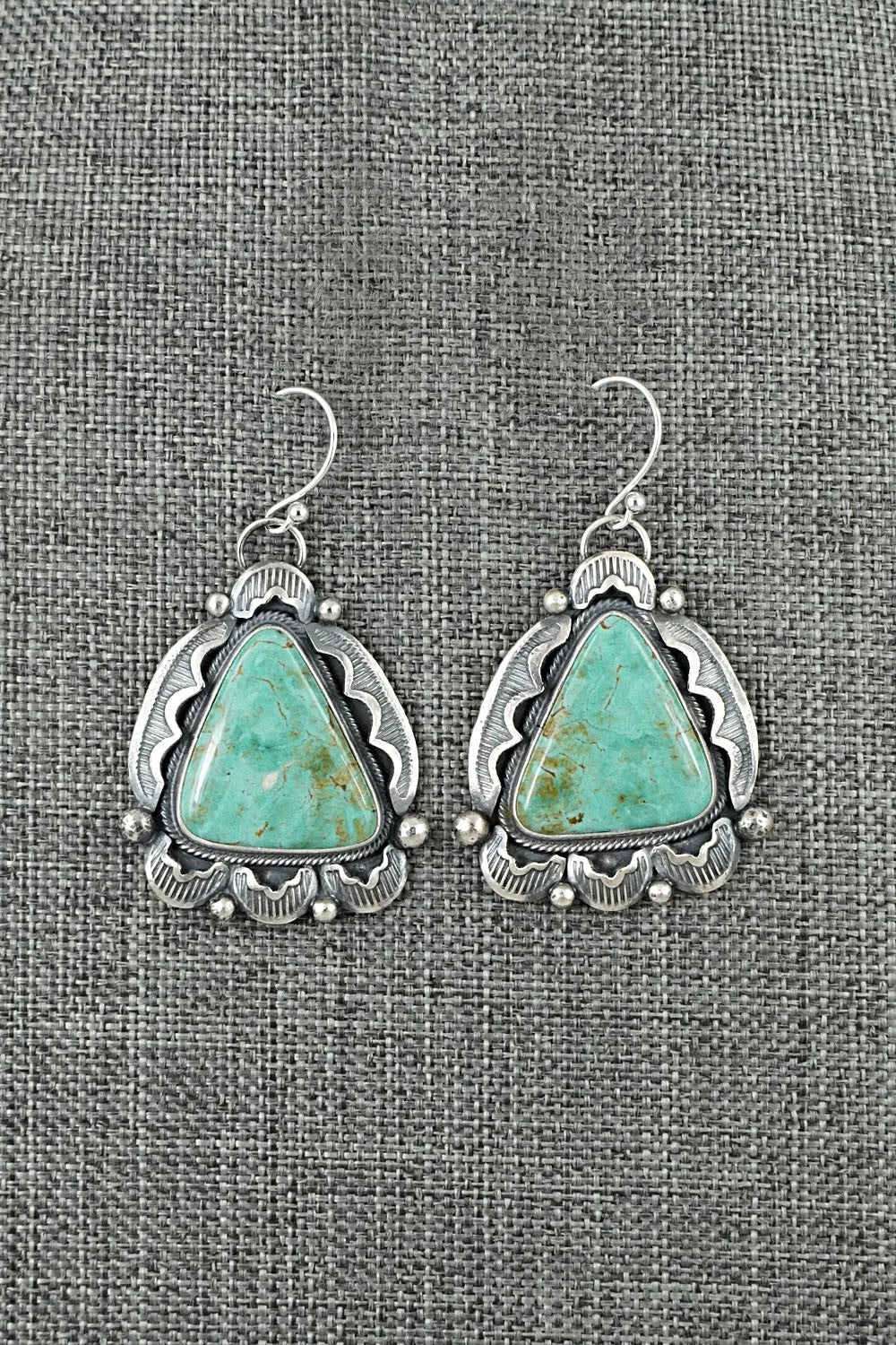 Turquoise & Sterling Silver Earrings - Jackson Hoskie