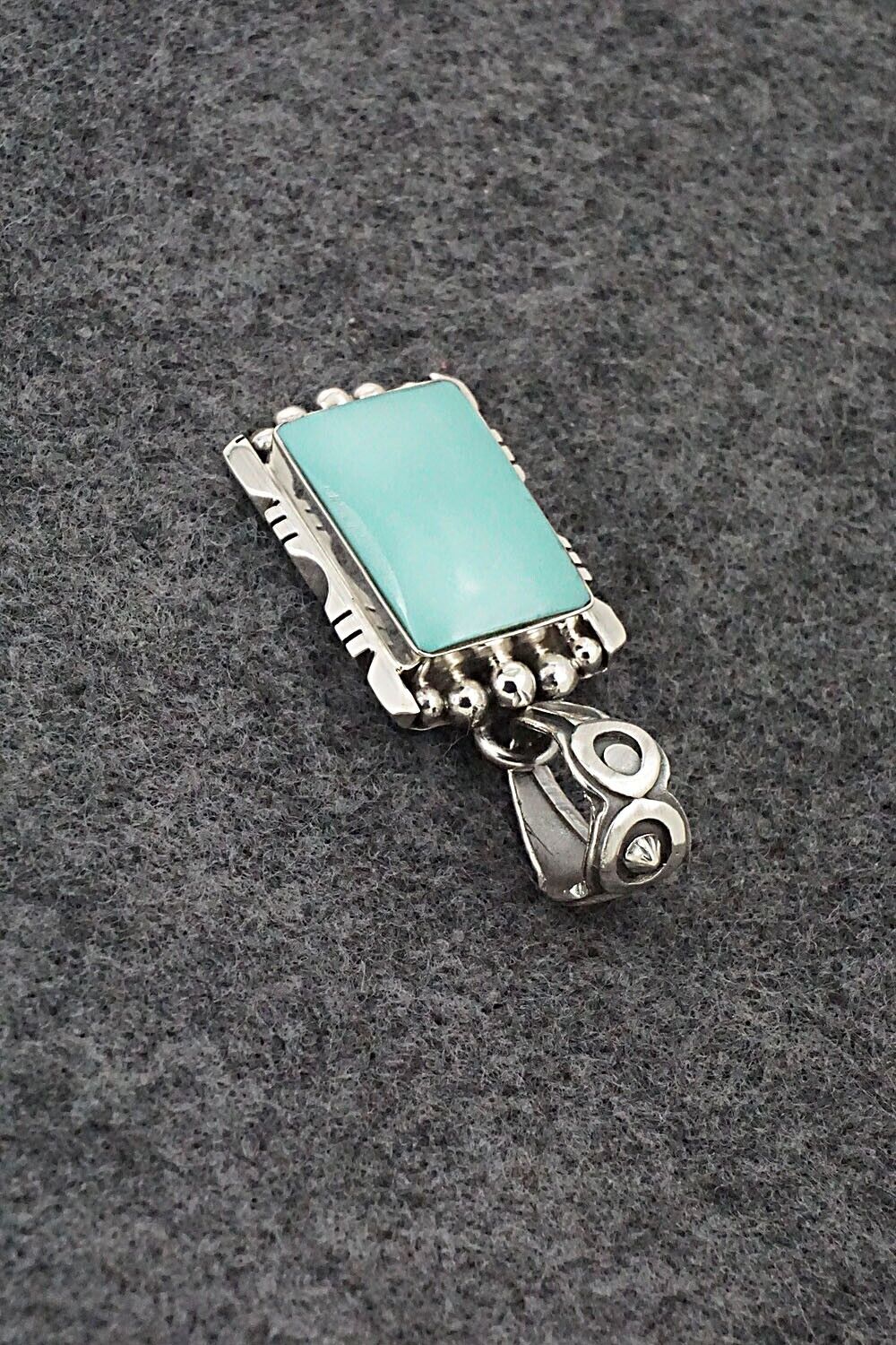 Turquoise & Sterling Silver Pendant - Phyllis Smith