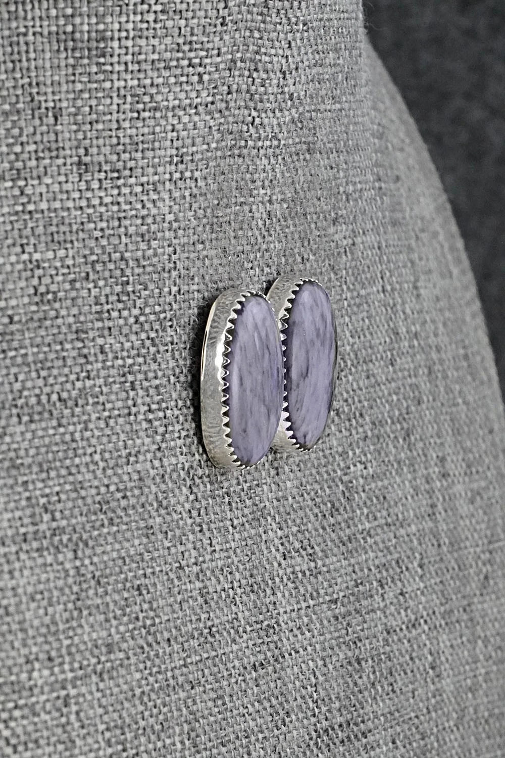 Morado & Sterling Silver Earrings - Murray Hannaweeka
