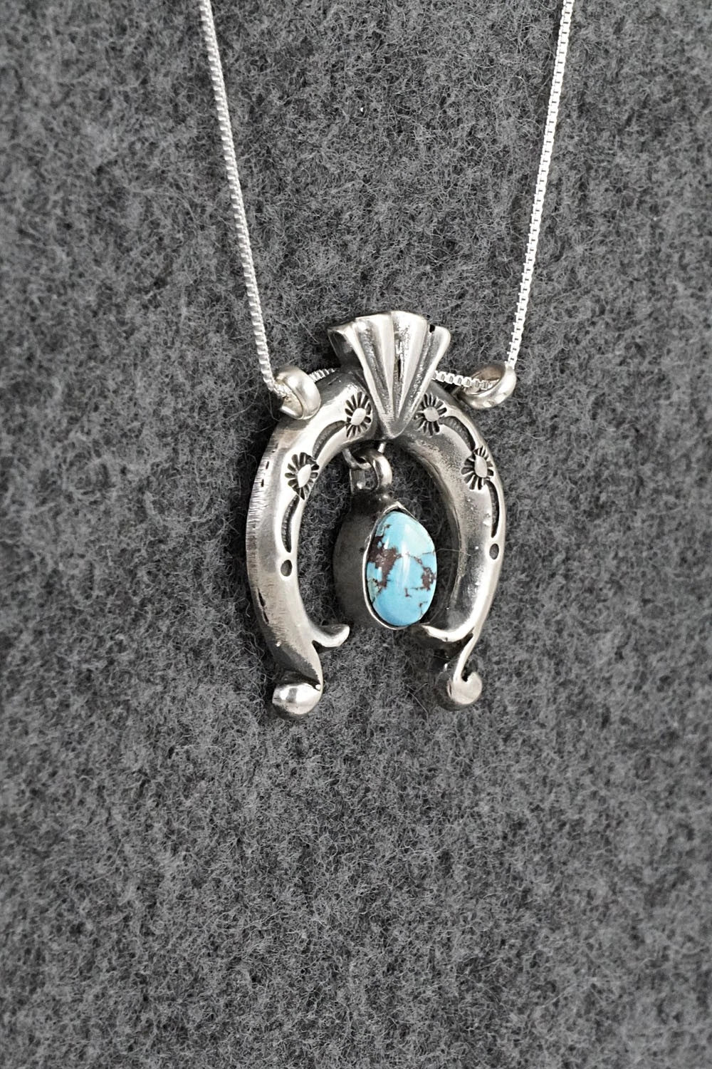 Turquoise & Sterling Silver Necklace - Gary Shorty