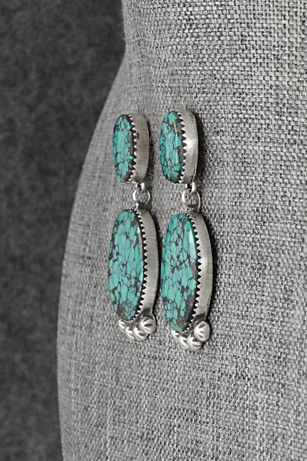 Turquoise & Sterling Silver Earrings - Selina Warner