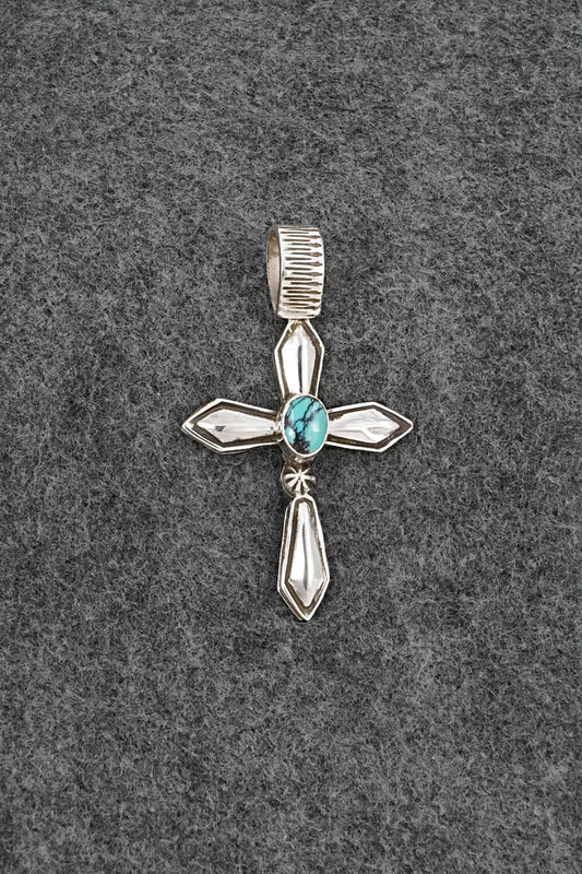 Turquoise & Sterling Silver Pendant - Emerson Delgarito