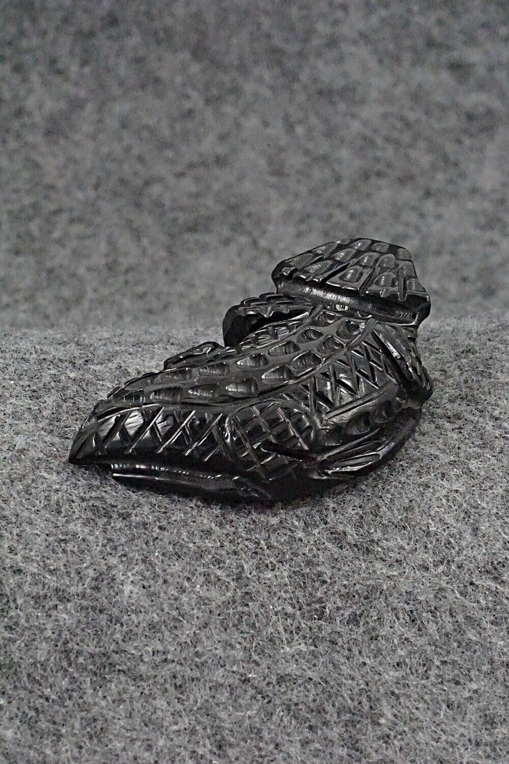 Horned Toad Zuni Fetish Carving - Jensen Charlie