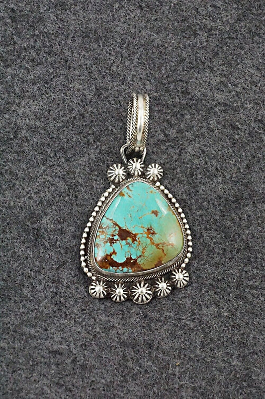 Turquoise & Sterling Silver Pendant - Kathleen Livingston