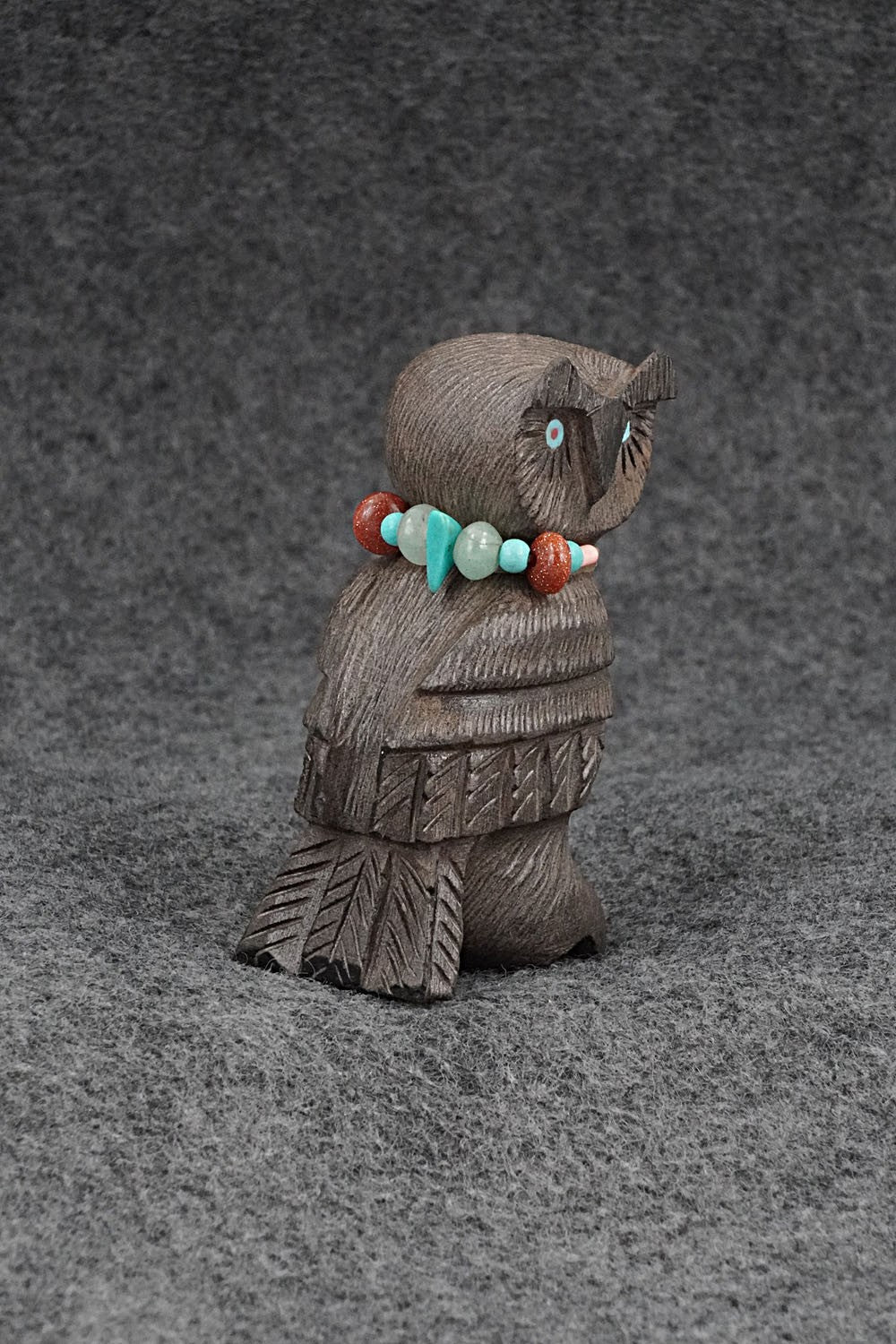 Owl Zuni Fetish Carving - Douglas Martza
