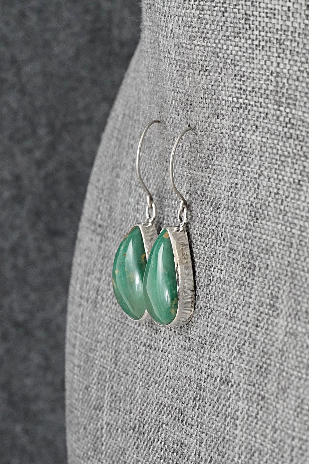 Turquoise & Sterling Silver Earrings - Rosemary Saunders