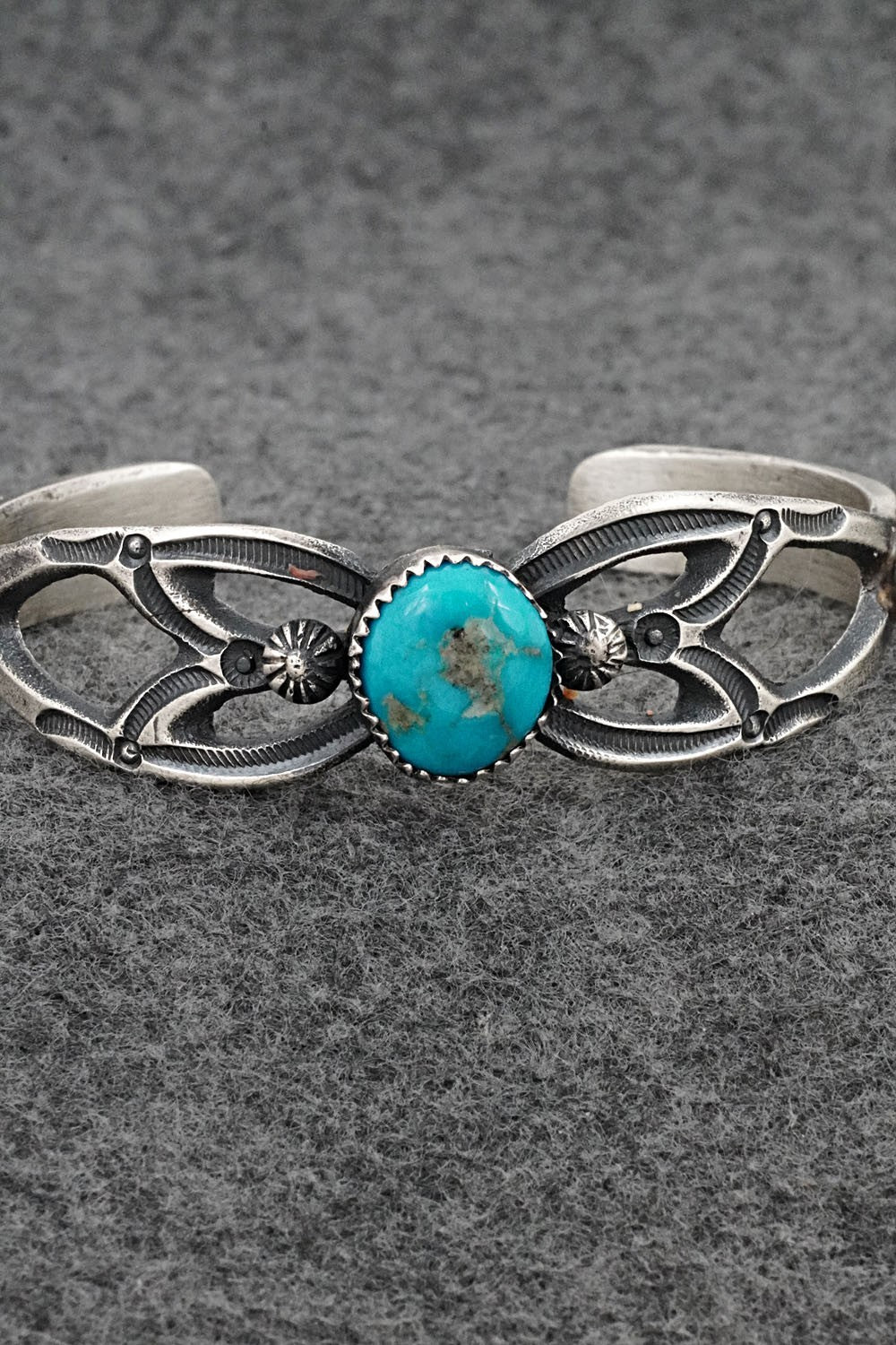Turquoise & Sterling Silver Bracelet - Eva & Linberg Billah
