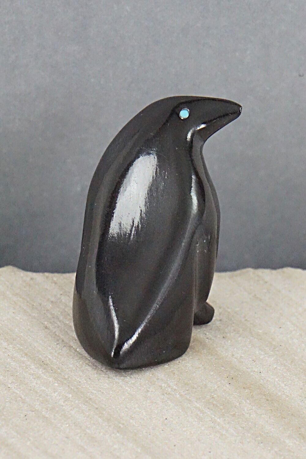 Penguin Zuni Fetish Carving - Calvert Bowannie