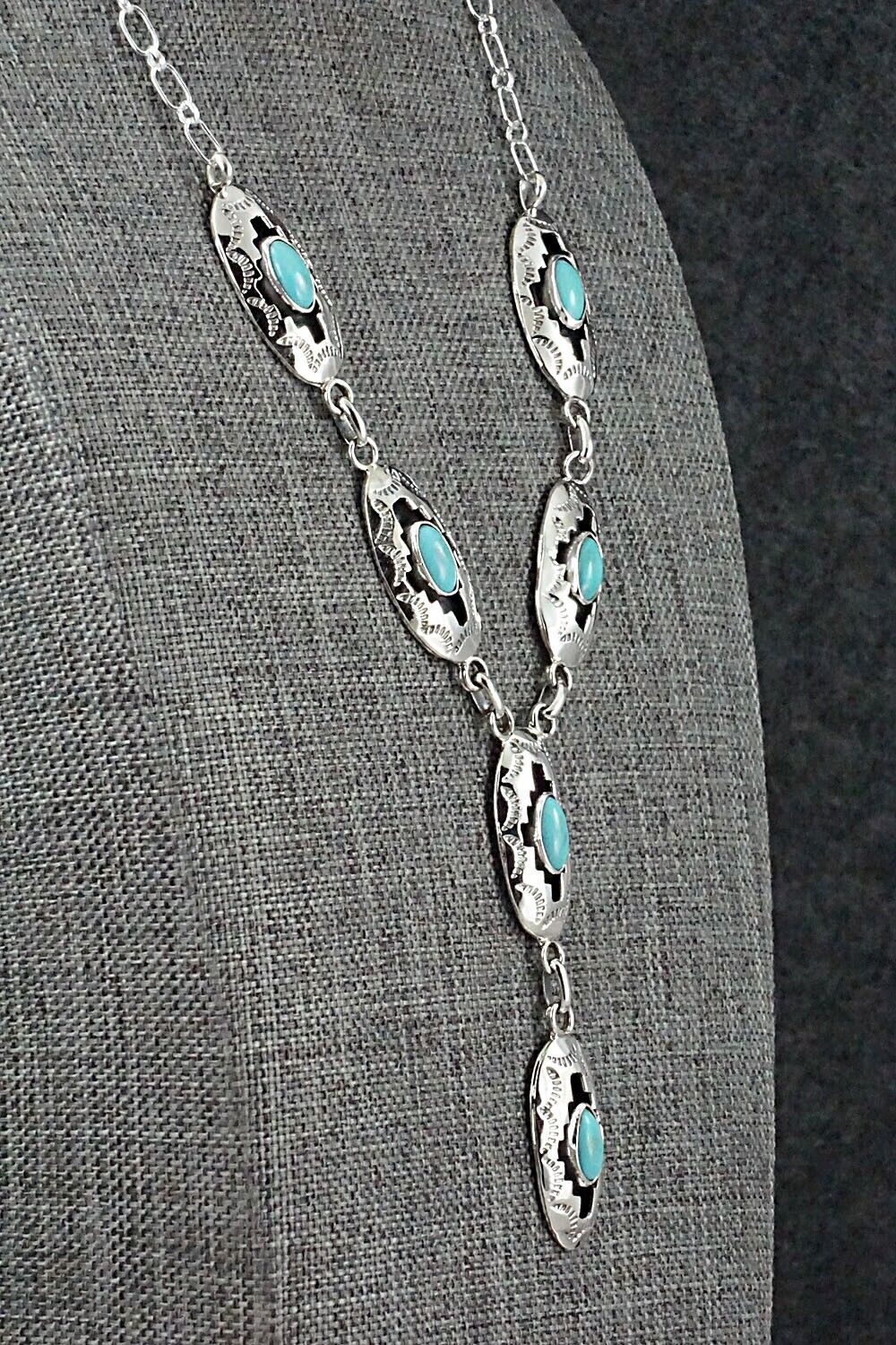 Turquoise & Sterling Silver Necklace - Bobby Platero