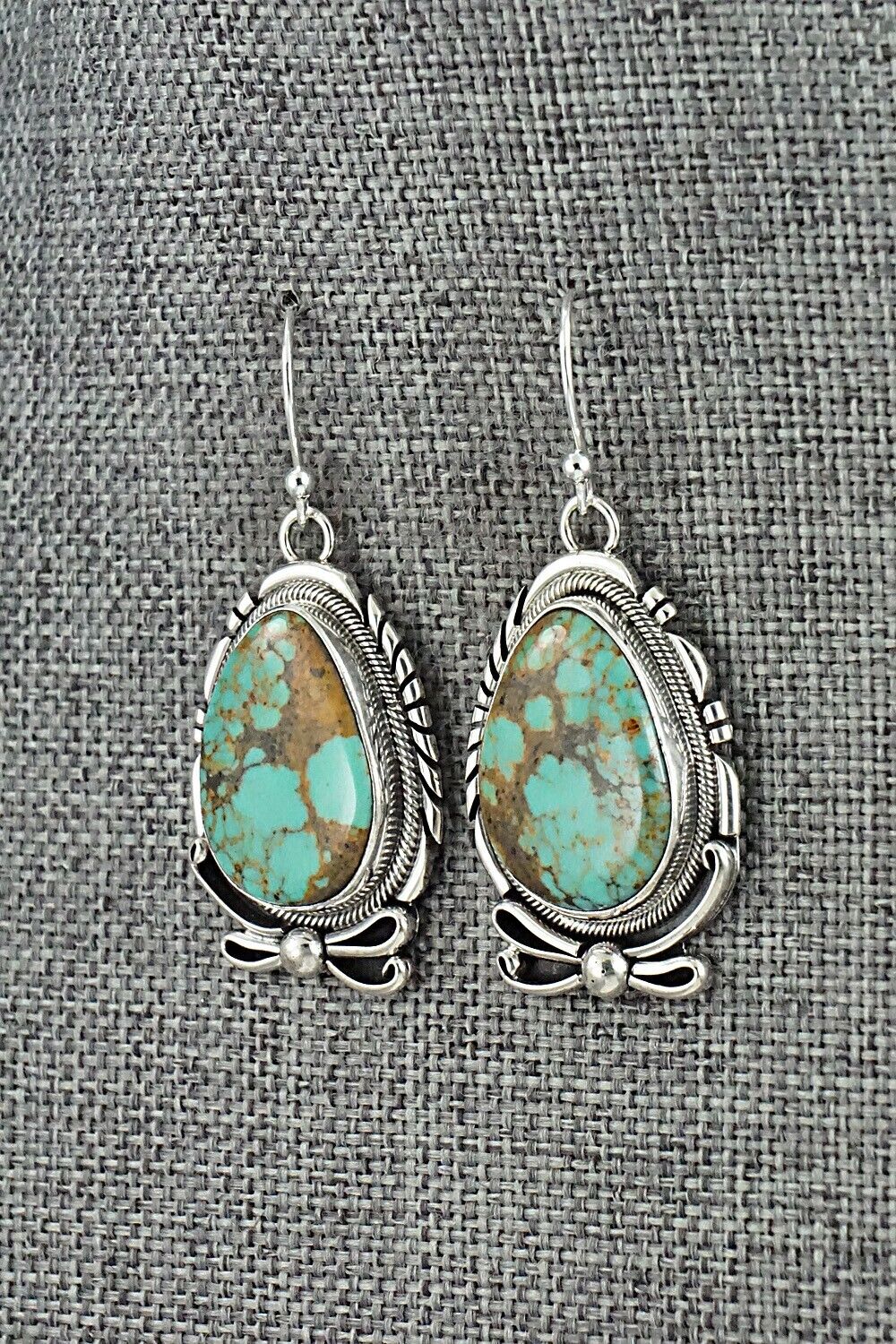 Turquoise & Sterling Silver Earrings - Mark Yazzie