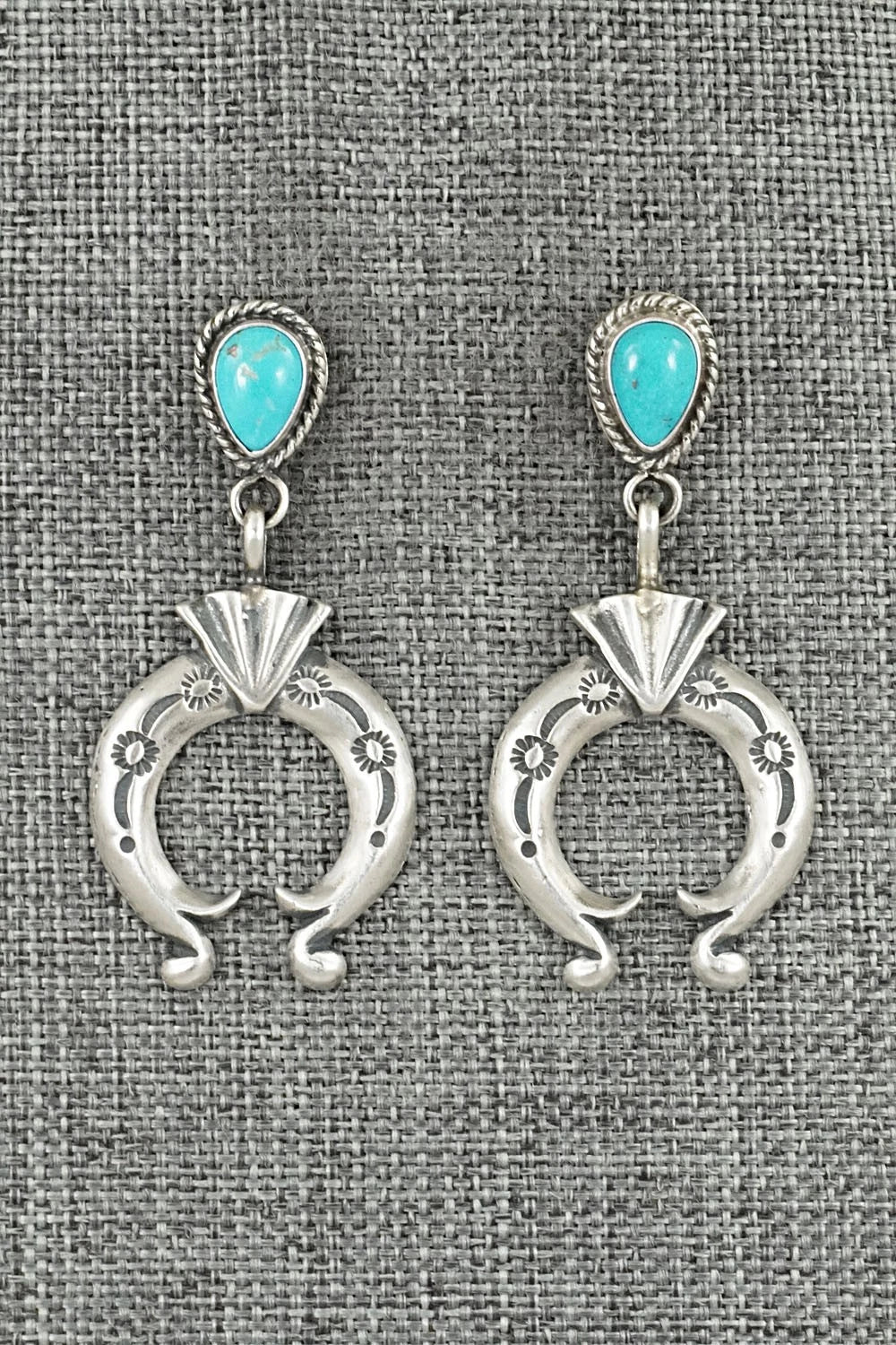 Turquoise & Sterling Silver Earrings - Sharon McCarthy