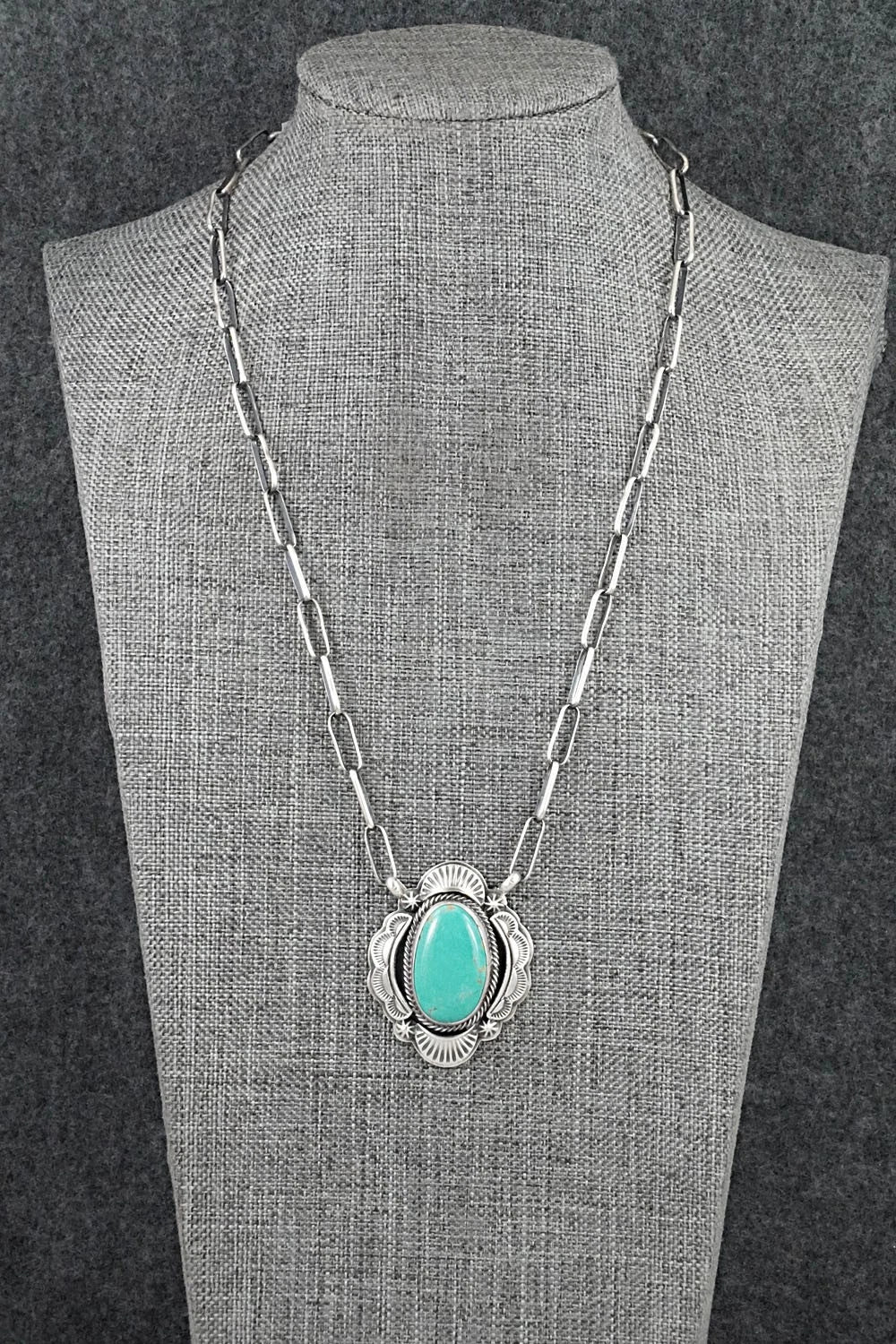 Turquoise & Sterling Silver Necklace - Randy Boyd