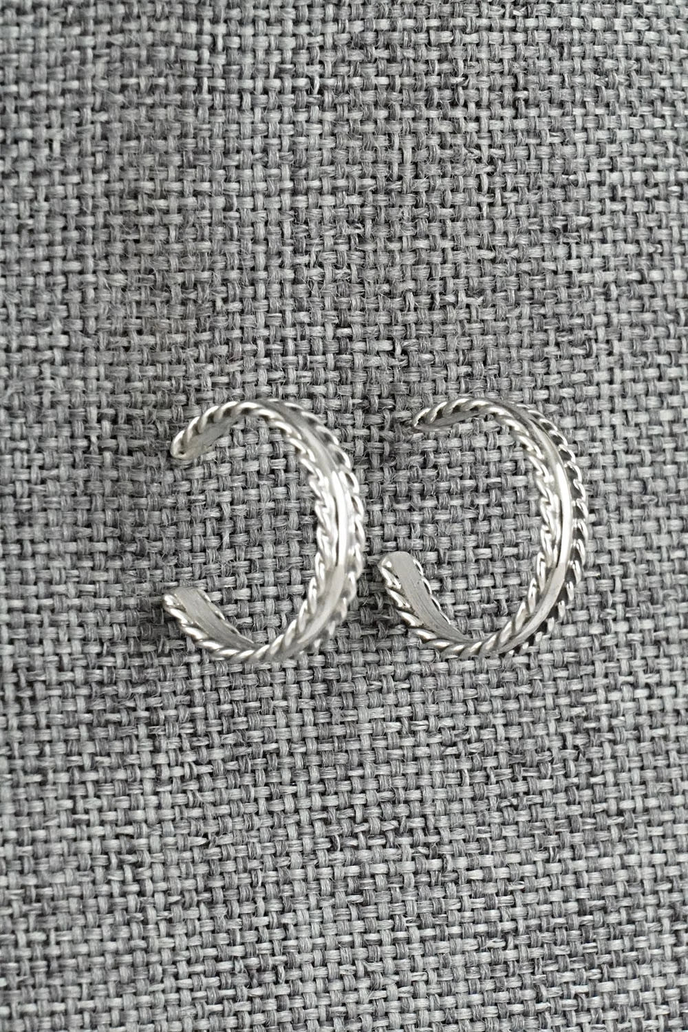 Sterling Silver Hoop Earrings - Elaine Tahe