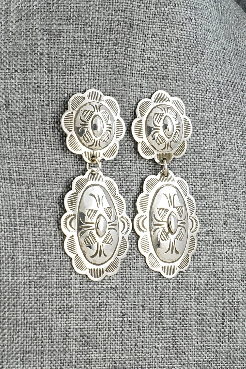 Sterling Silver Earrings - Bertha Begay