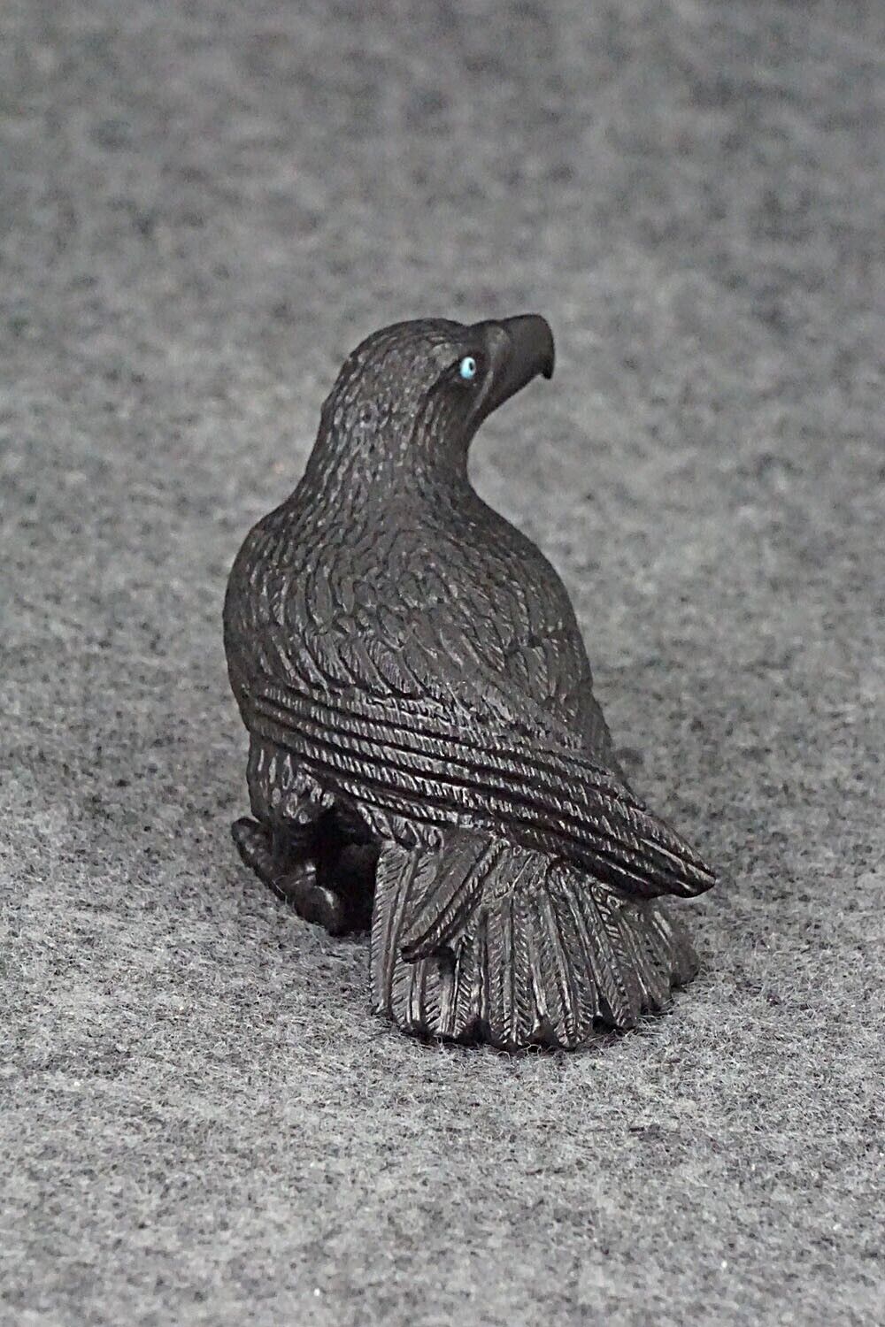 Crow Zuni Fetish Carving - Travis Lasiloo
