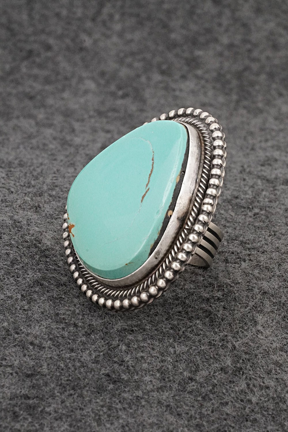 Turquoise & Sterling Silver Ring - Randy Boyd - Size 7.5