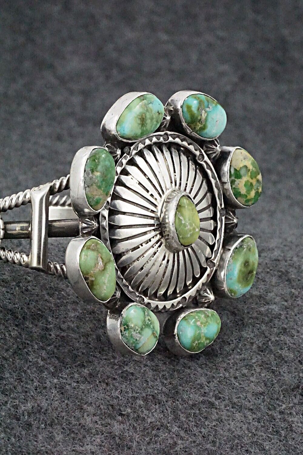Turquoise & Sterling Silver Bracelet - Harry B. Yazzie