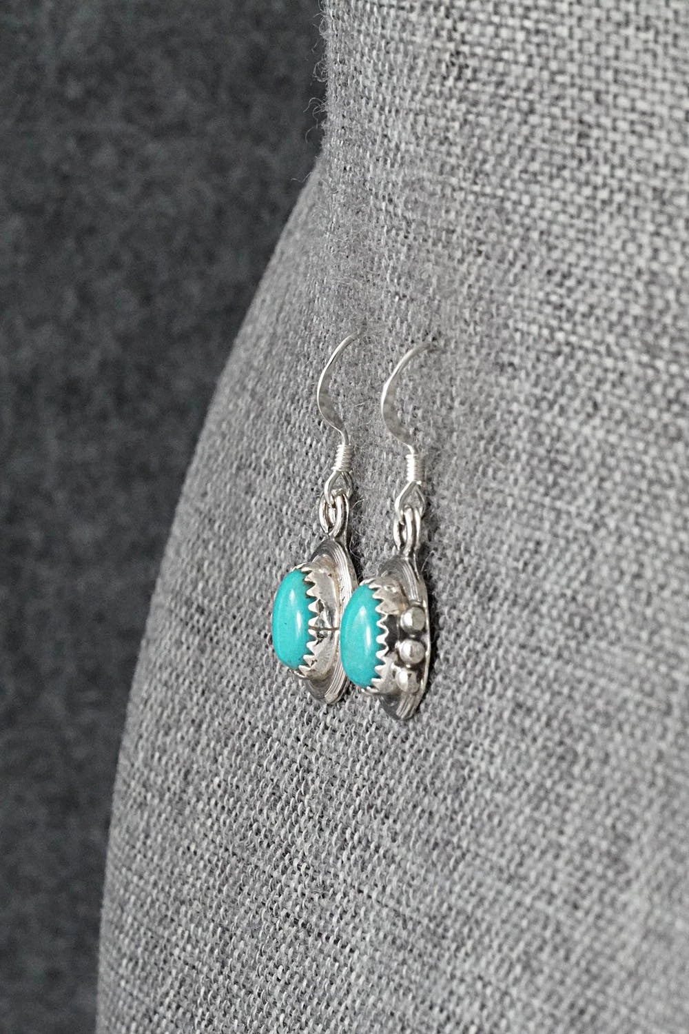 Turquoise & Sterling Silver Earrings - Rita Largo