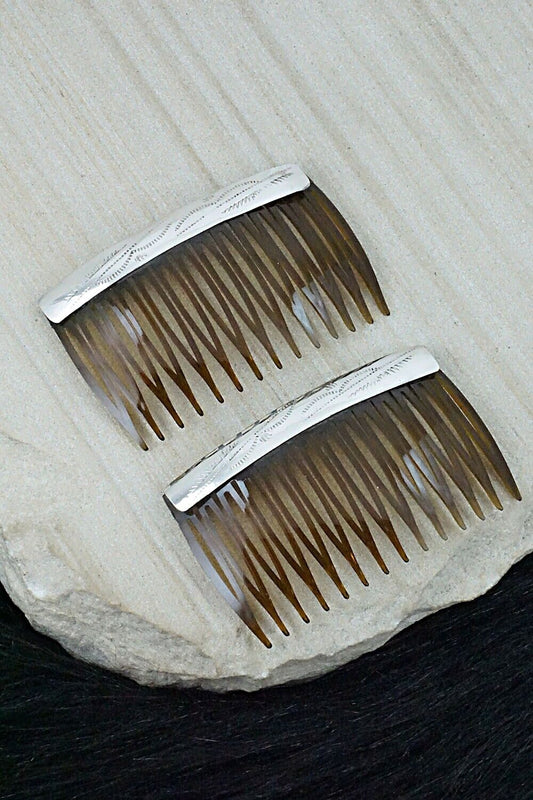 Sterling Silver Hair Combs - Randall Dalgai