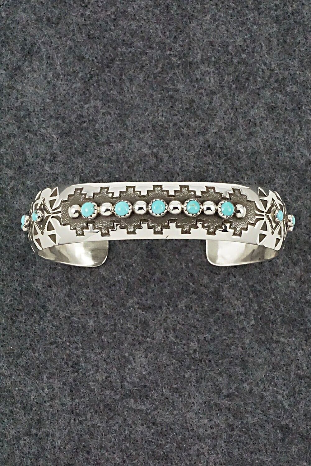 Turquoise and Sterling Silver Bracelet - Debra Lee Tahe