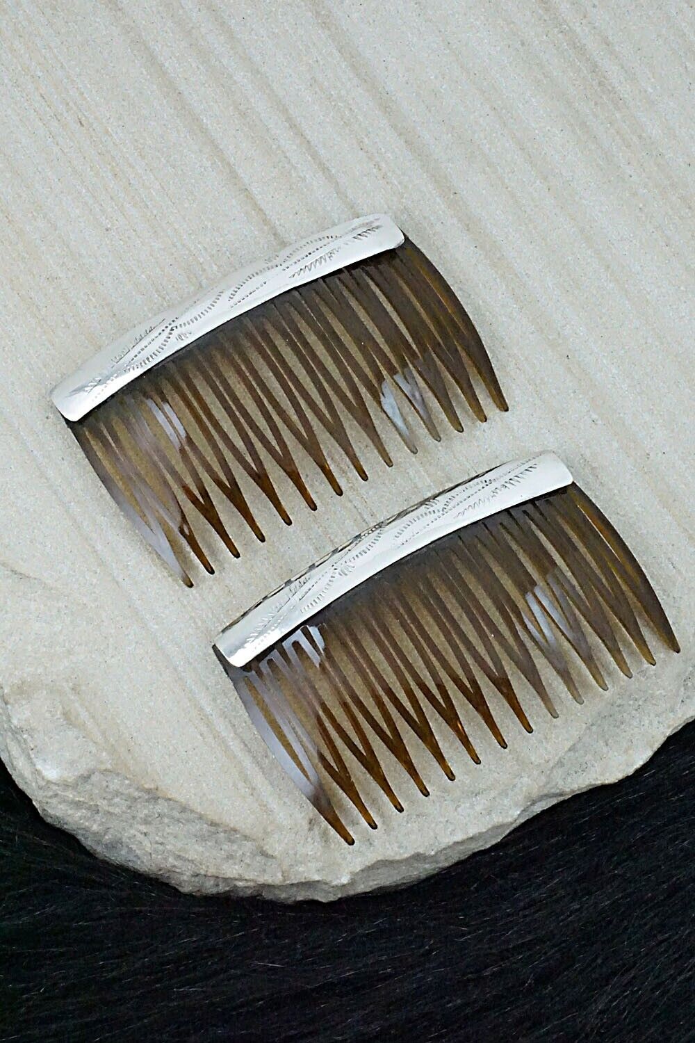 Sterling Silver Hair Combs - Randall Dalgai
