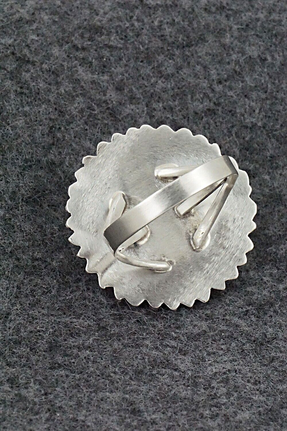 Turquoise & Sterling Silver Ring - Alice Rose Saunders - Size 8.5