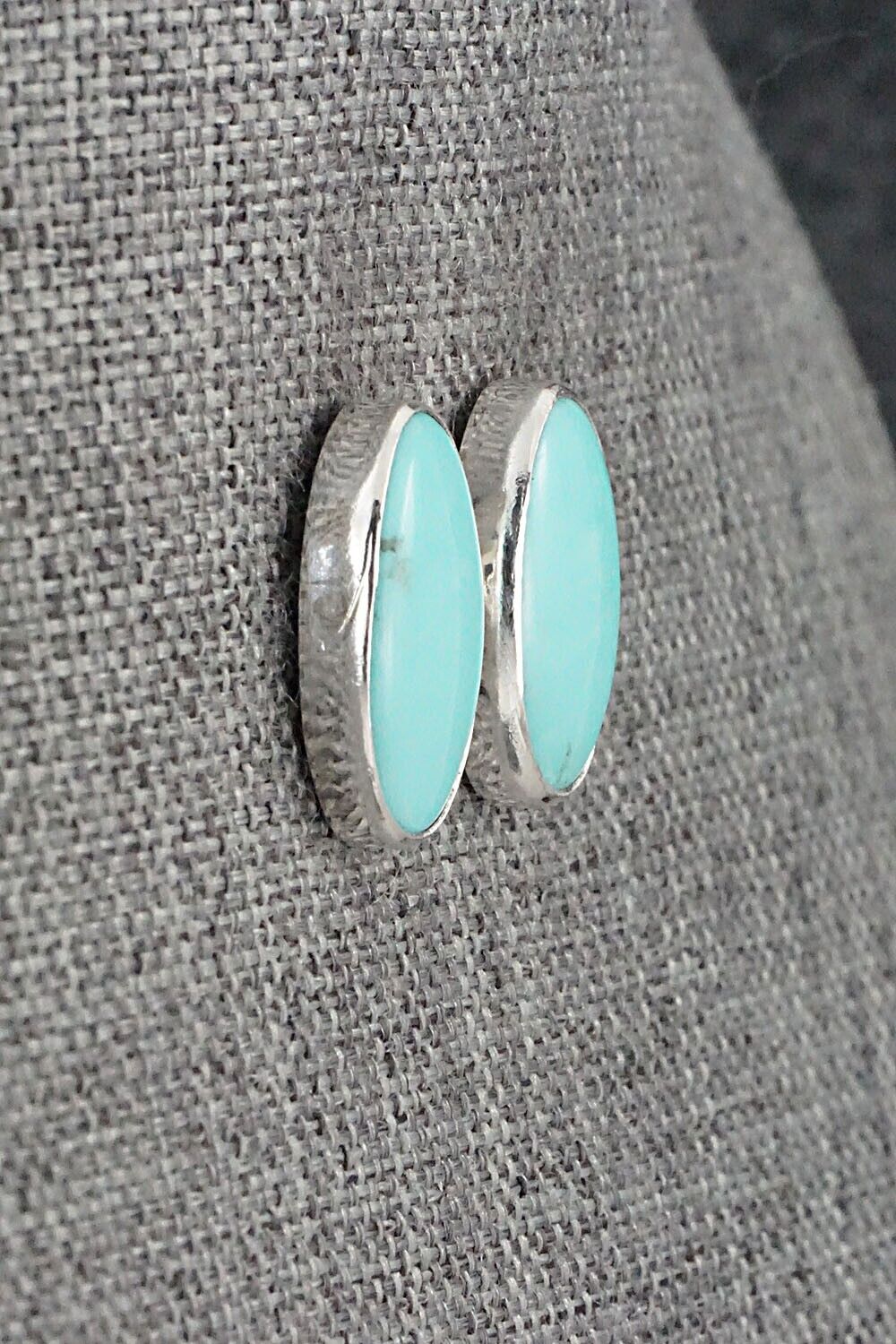 Turquoise & Sterling Silver Earrings - Marco Begaye