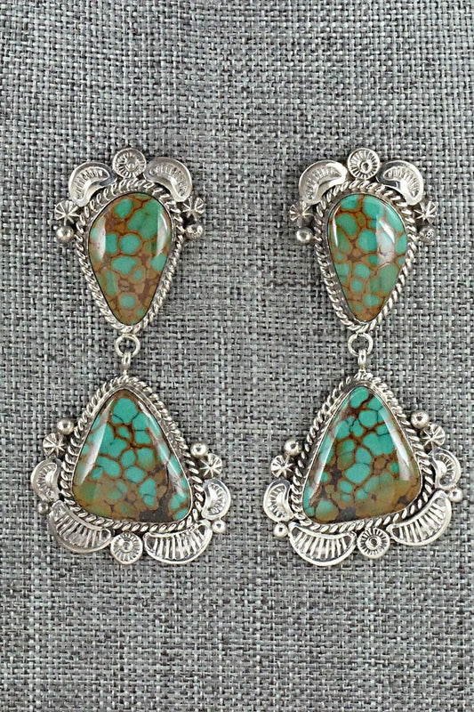 Turquoise & Sterling Silver Earrings - Ella Linkin