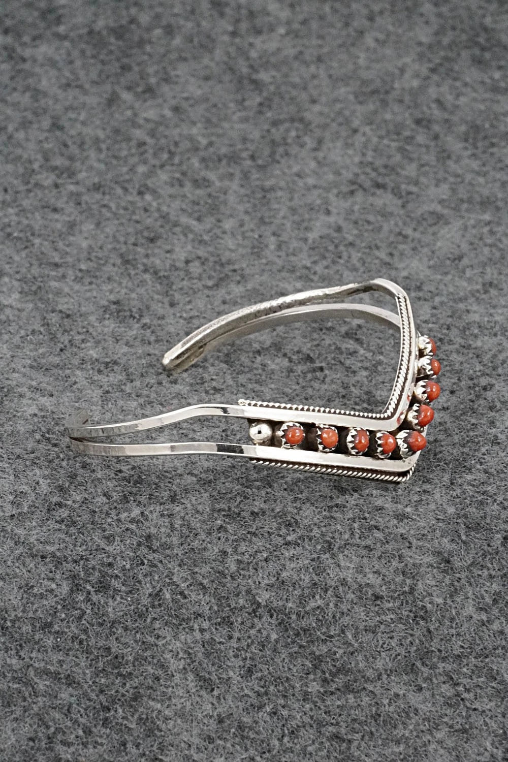 Coral & Sterling Silver Bracelet - Susie Livingston