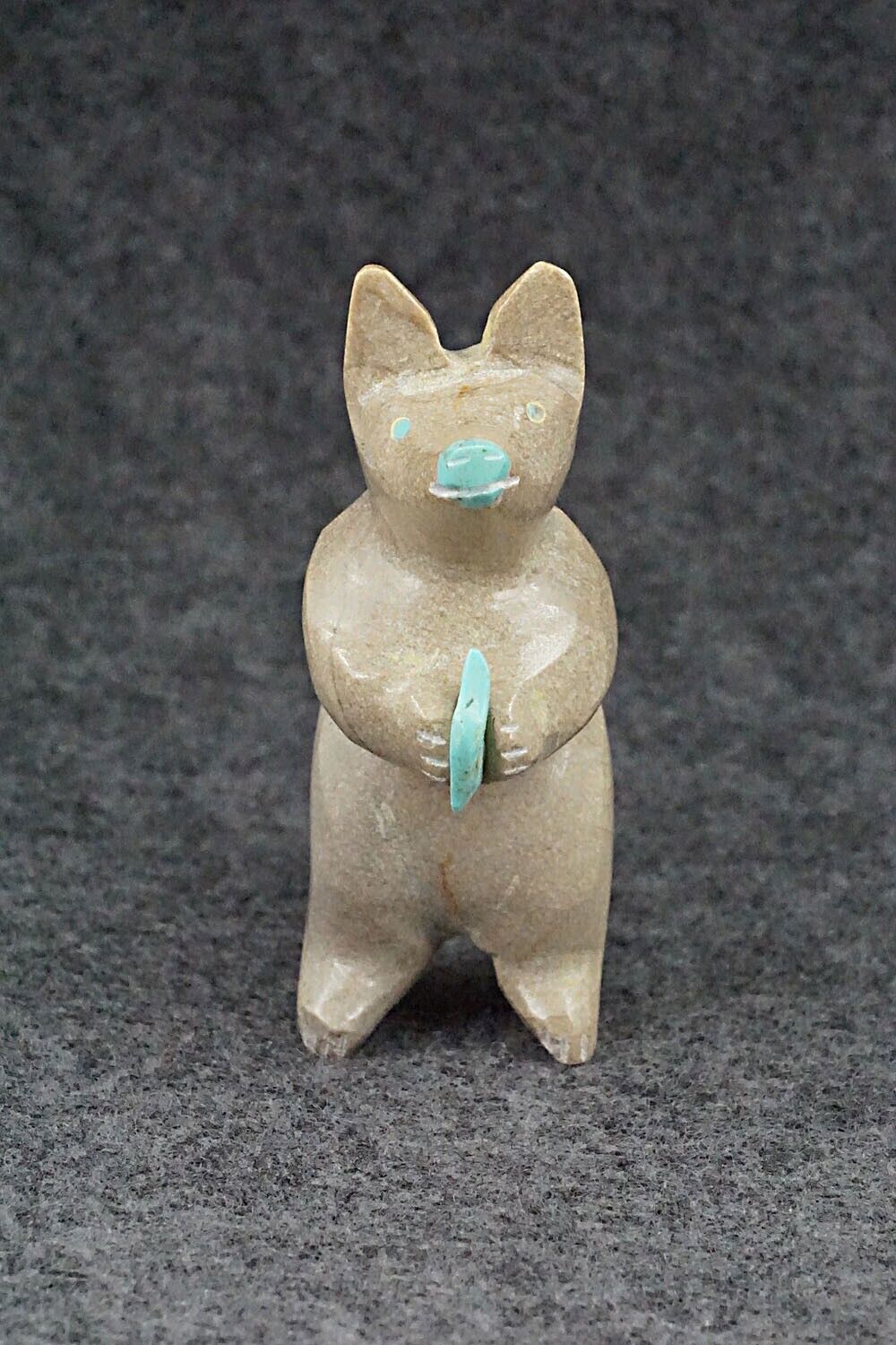 Fox Zuni Fetish Carving - Enrike Leekya